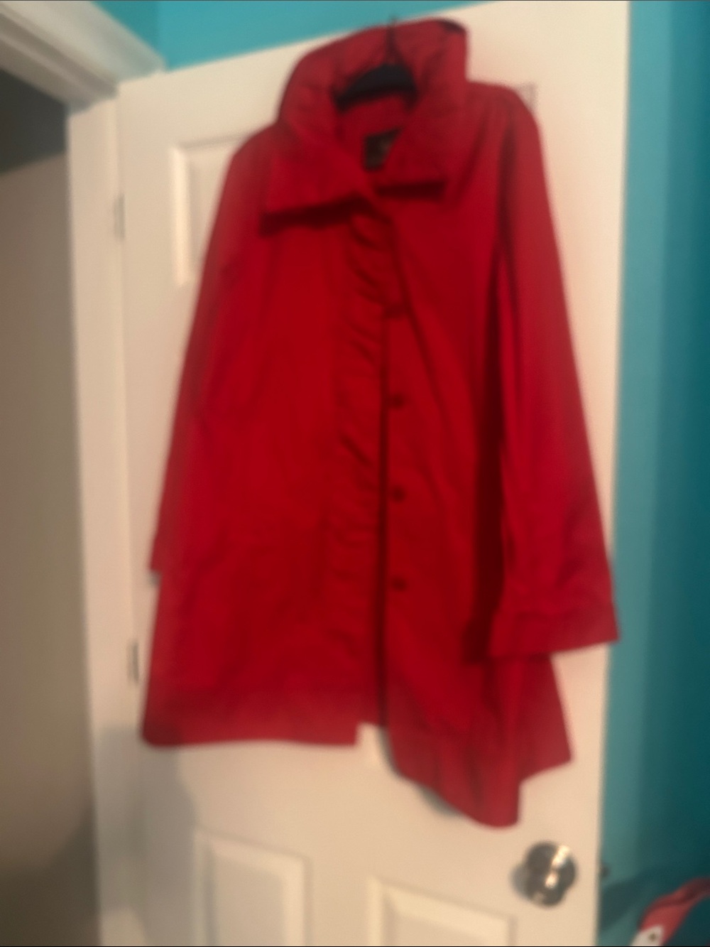 RAINFOREST Red Button-Front Utility Jacket - Picture 2 of 7